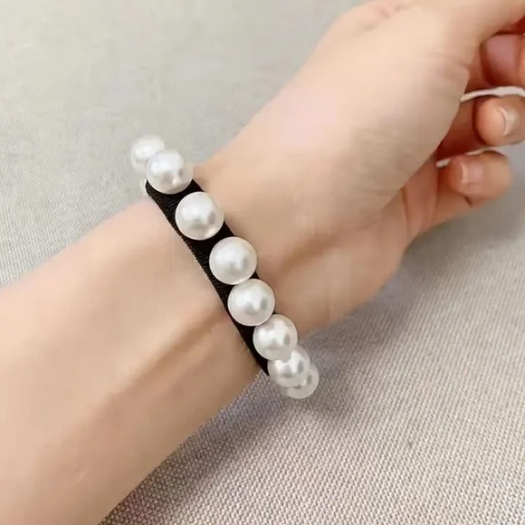 1PC Elegant Faux Pearl Hair Ties - Picture 5 of 7